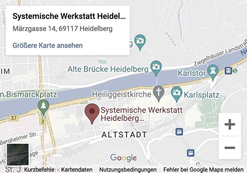 Screenshot des Google Maps Eintrags (Mobilgeräte)